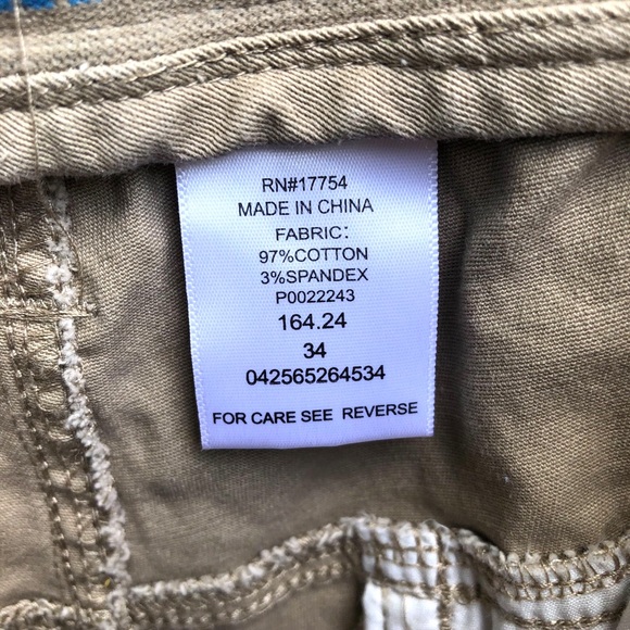 POLAR KING by KEY | Mens flex movement cargo khaki shorts - Picture 3 of 13